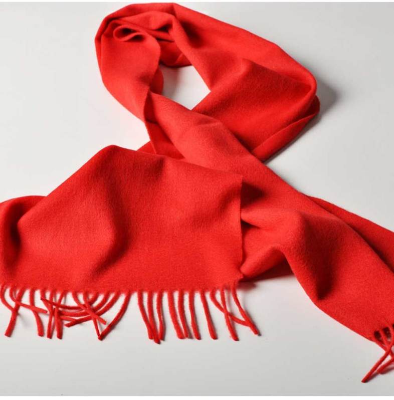 Fashionable Solid Color Tassel Design Warm Scarf for Women