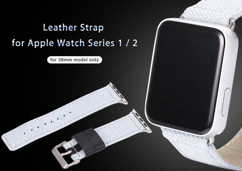Leather Strap Replacement Band for iWatch Series 1 / 2 38mm Model