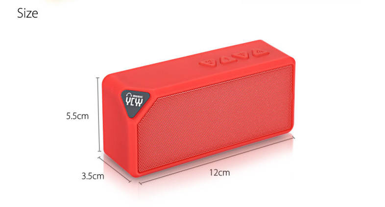 YCYY X3S 3W Multi-color Flash LED Light Wireless Bluetooth Speaker Hands Free FM Radio Loudspeaker Box