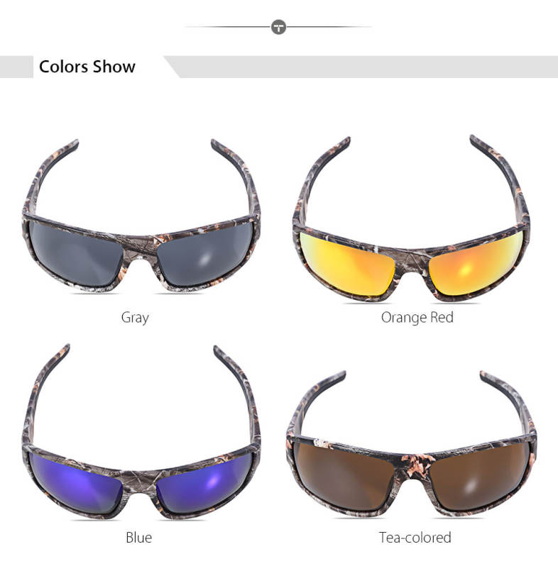Outdoor Sports Camouflage Frame Windproof Polarized Sunglasses Fishing EyeglassesÂ 