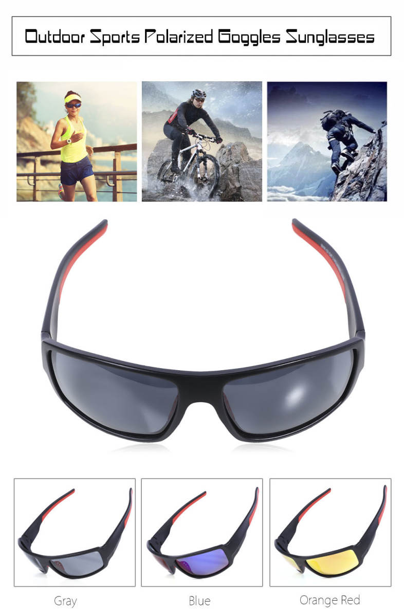 UV400 Protection Polarized Goggles Sunglasses Eyewear Outdoor Sport Accessory