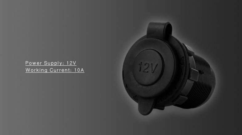 DIY Water Resistant Motorcycle Modification Adapter Car Cigarette Lighter Socket