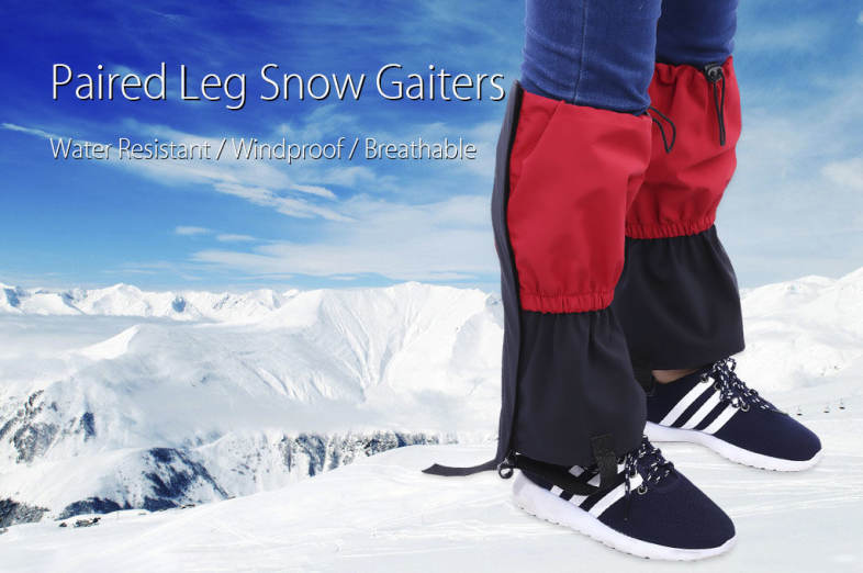Paired Climbing Trekking Hiking Water Resistant Leg Snow Gaiters