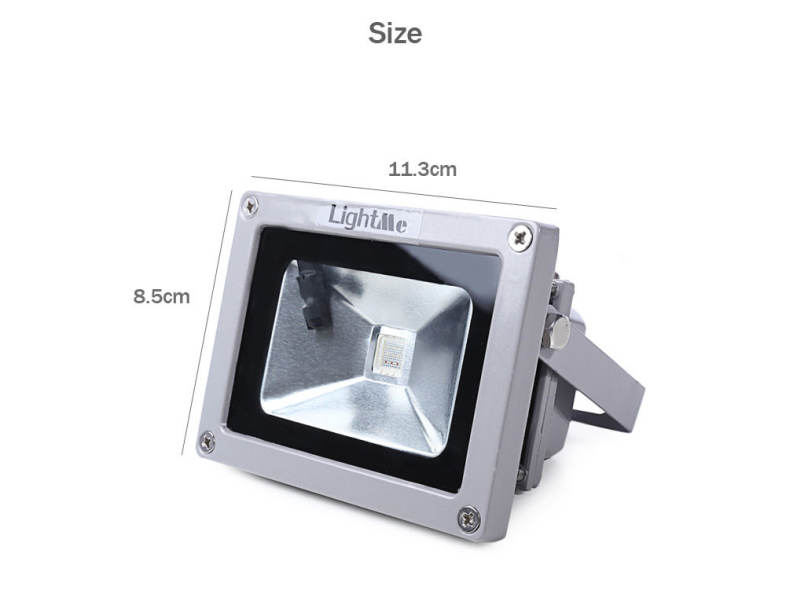 Lightme Outdoor AC 85 - 265V 10W 900LM LED Flood Light Waterproof Landscape Spotlight with Remote Controller