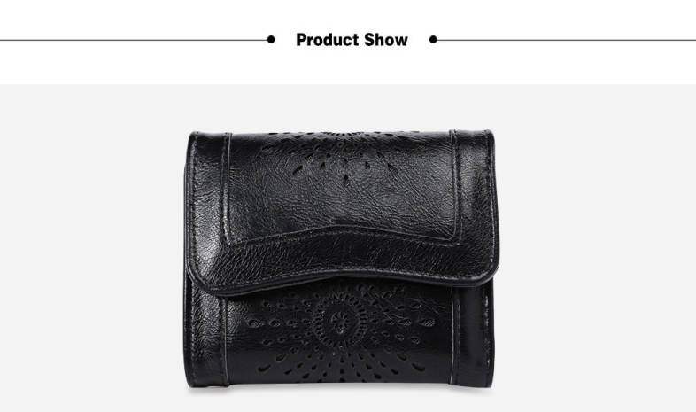 Casual Sun Pattern Embellishment Hollow Out Hasp Wallet for Women