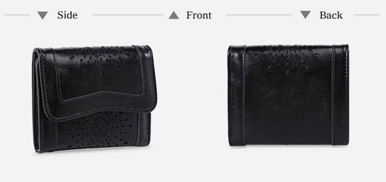 Casual Sun Pattern Embellishment Hollow Out Hasp Wallet for Women