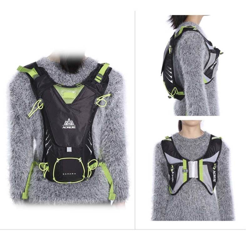 AONIJIE 8L Unisex Running Backpack with 1.5L Water Bag for Outdoor Sports