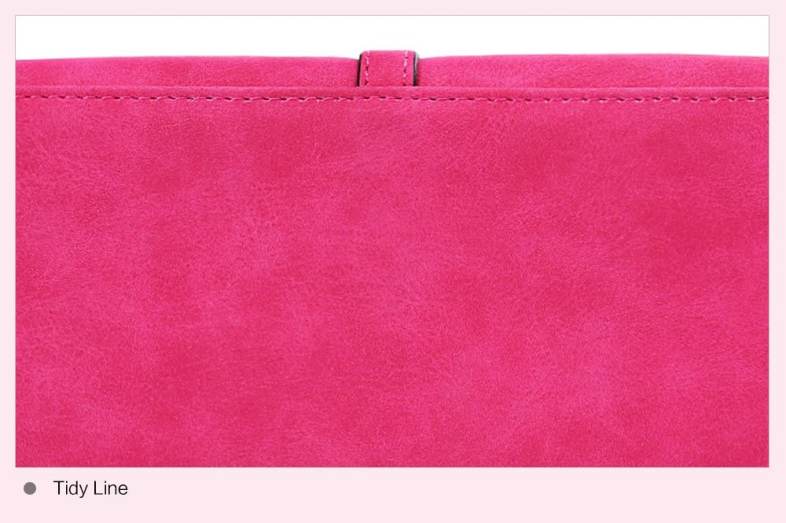 Casual Bear Pattern Hasp Design Suede Large Storage Wallet for Women