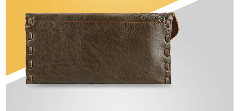 Old Classical Chinese Characters Print Unisex Handmade Snap Fastener Wallet