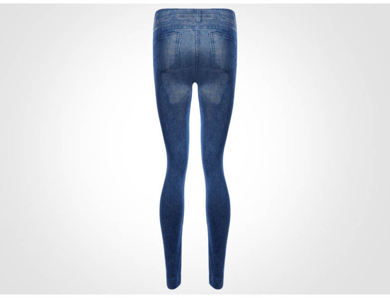 Trendy Mid Waist Patched Skinny Jeans for Women