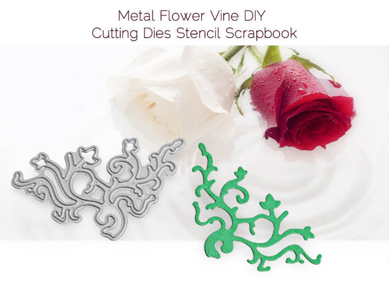 Flower Vine Cutting Dies Stencil for DIY Scrapbook Photo Album Paper Card Decor