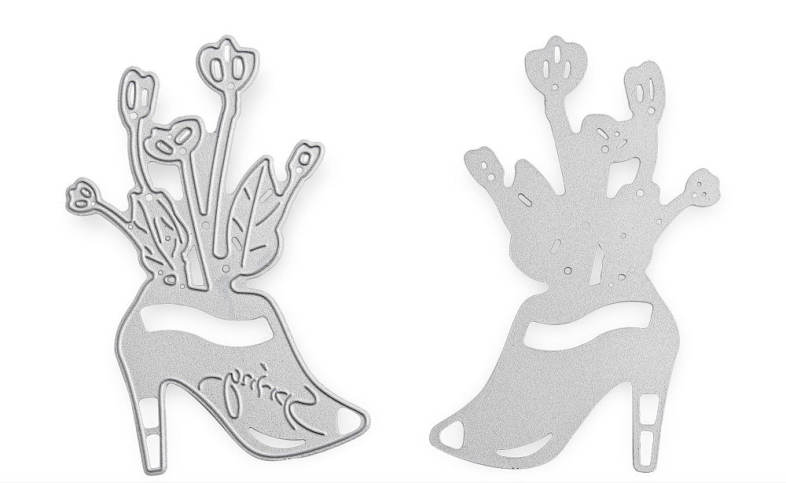 Flower High Heel Cutting Dies Stencil for DIY Scrapbook Photo Album Paper Card Decor