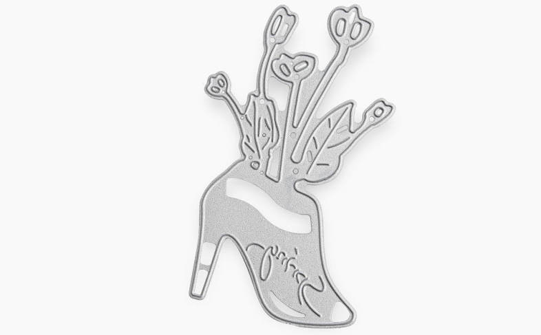 Flower High Heel Cutting Dies Stencil for DIY Scrapbook Photo Album Paper Card Decor