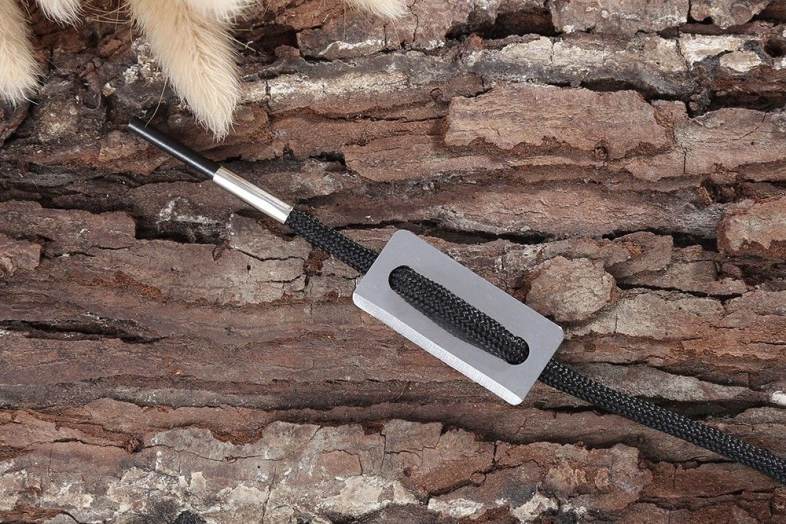 Paired Nylon 145CM Flint Laces with Striker Plate