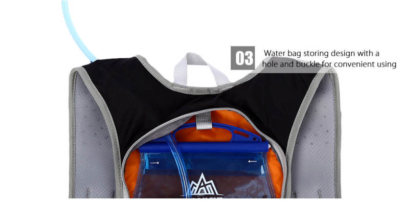 AONIJIE 12L Unisex Sports Bag Backpack with 2L Water Bag for Hiking Climbing