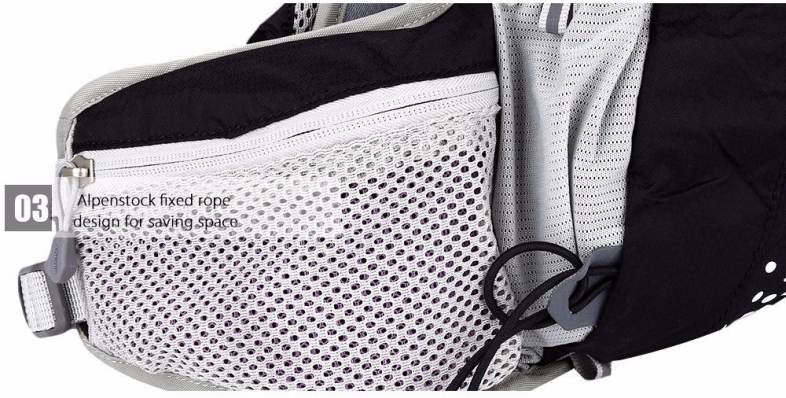 AONIJIE 12L Unisex Sports Bag Backpack with 2L Water Bag for Hiking Climbing