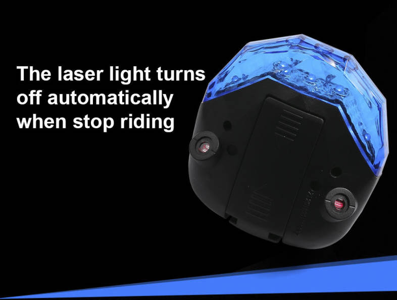 Bicycle Rear Light LED Flash Laser Lamp Bike Decoration Safety Warning Taillight
