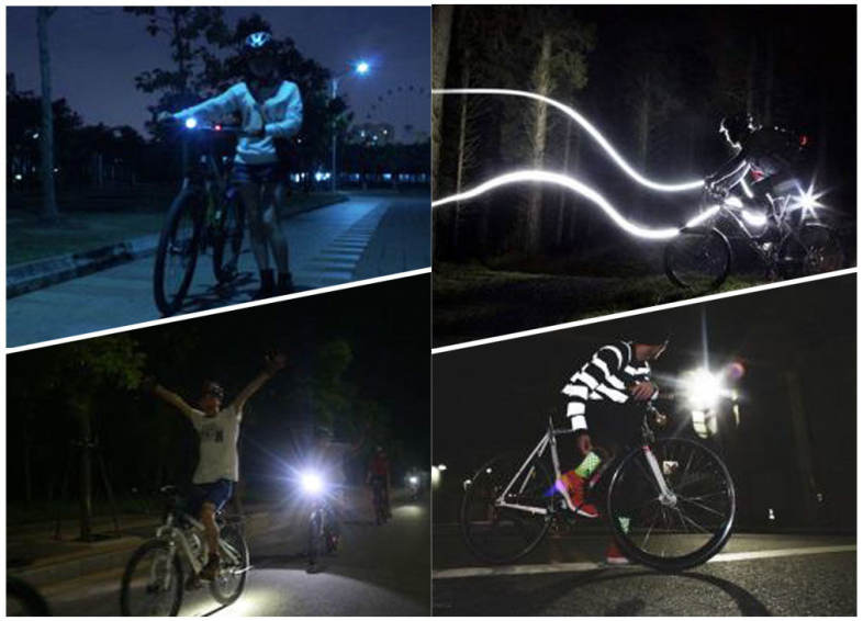 Bicycle Rear Light LED Flash Laser Lamp Bike Decoration Safety Warning Taillight