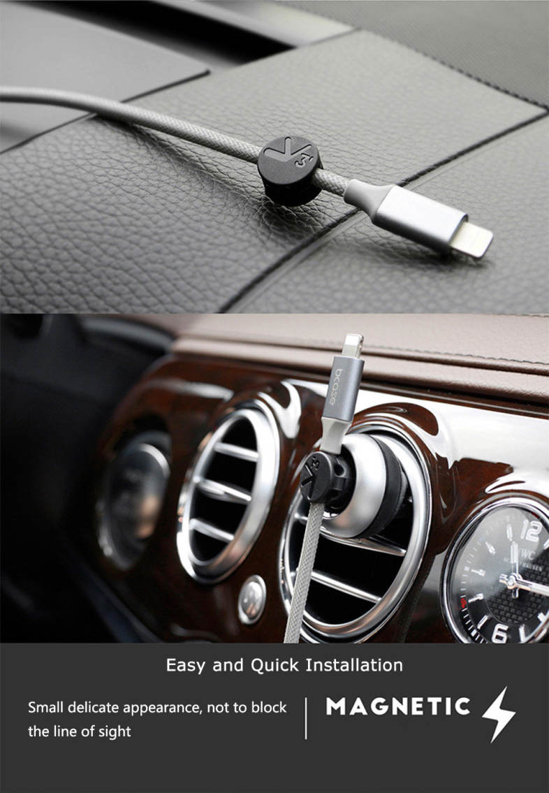 bcase TUP Cord Management Magnetic Cable Clip Car Air Vent Fragrance