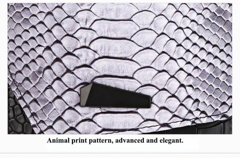 Snake Print PU Leather Magnet Short Clutch Wallet