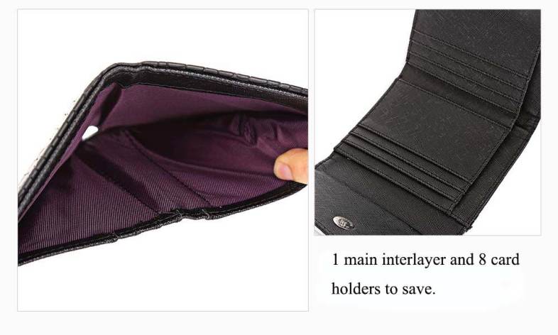 Snake Print PU Leather Magnet Short Clutch Wallet