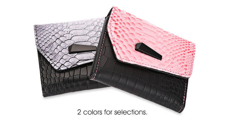 Snake Print PU Leather Magnet Short Clutch Wallet