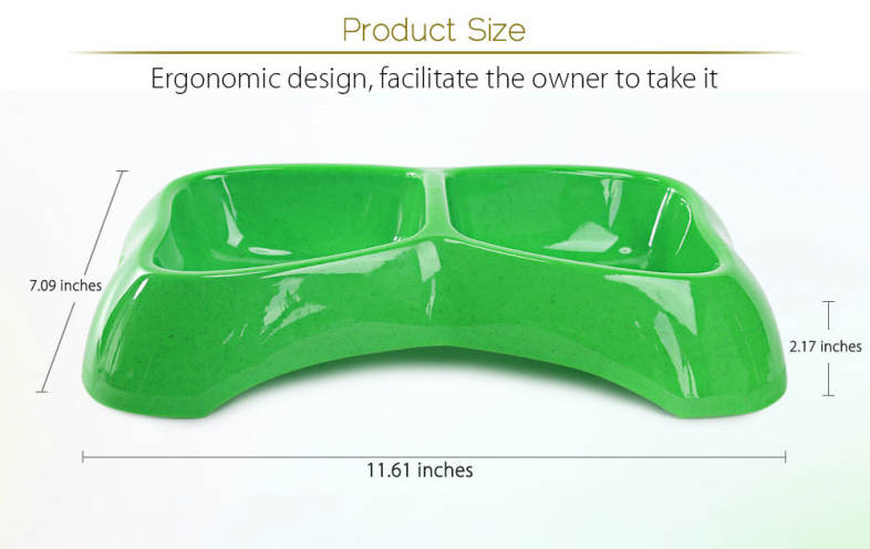 Bone Shape Pet Dog Cat Water Drinking and Food Feeding Bowl