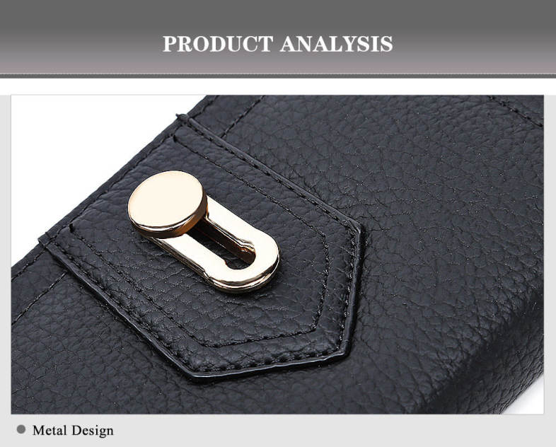 Women Purse Solid Color Card Holder Short Design Clutch Wallet