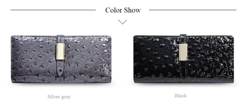 Sweet Cartoon Animal Ostrich Pattern Card Holder Clutch Wallet