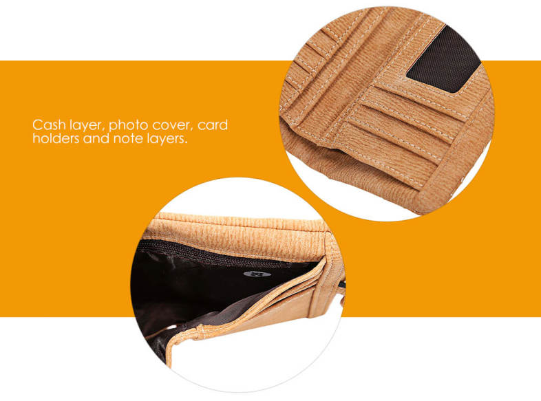 Embroidery Pattern Snap Fastener Short Wallet with Tassel Link