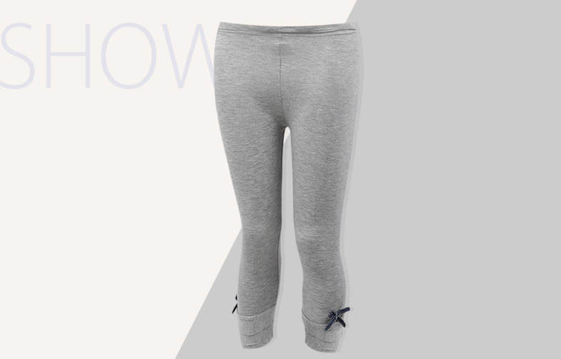 Casual Pure Color Bowknot Decoration Capri Pants for Women