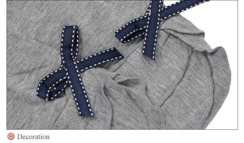 Casual Pure Color Bowknot Decoration Capri Pants for Women