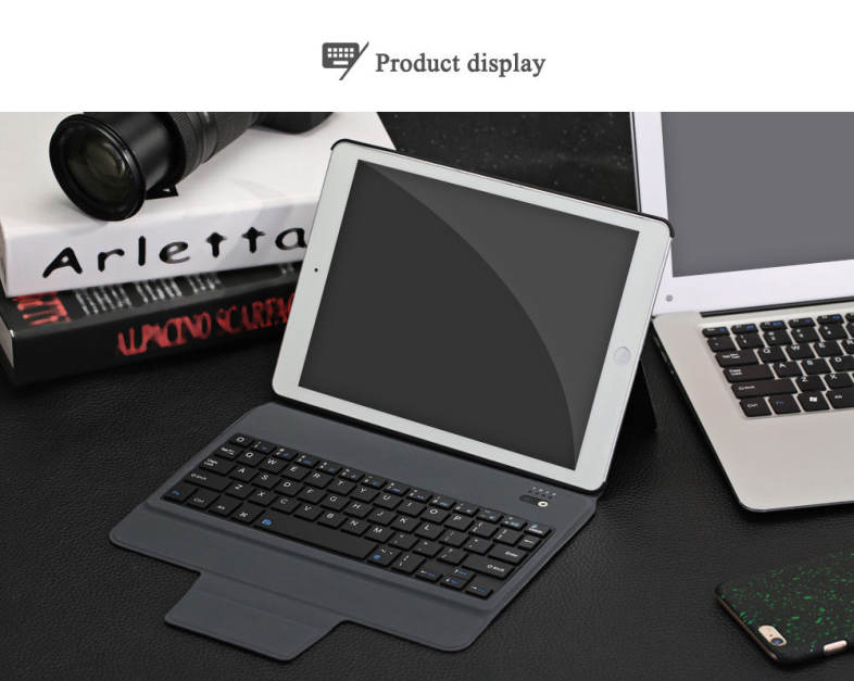 3 in 1 Universal Bluetooth Keyboard Tablet Protective Case with Stander for iPad Air 1 / Air 2 / iPad Pro 9.7