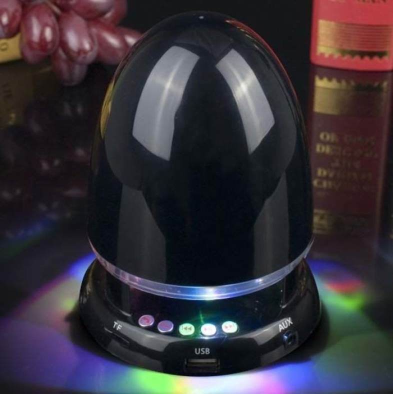 Bullet Shape MIC Wireless Bluetooth Music Speaker Built-in FM Radio with 7-Color Breathing Light for iPhone 6 / 6 Plus 5S 5C 5 4S 4 Computer Cellphone