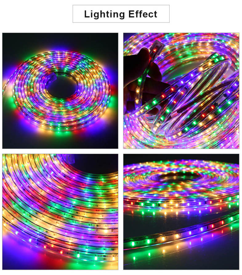 AC 220V 5M 360 LEDs Strip Light Waterproof Lamp with Controller