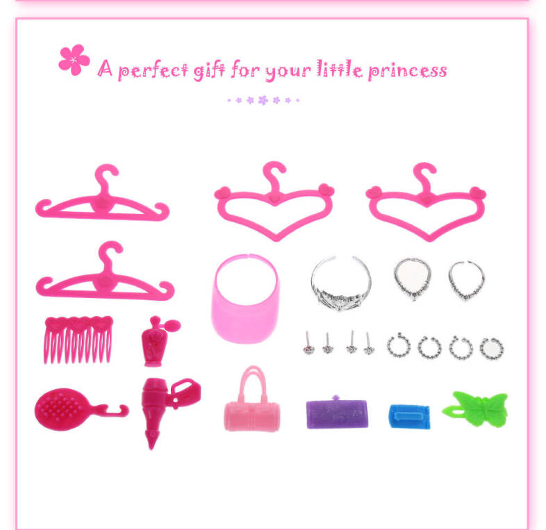 42pcs Accessories for Barbie Doll Xmas Gift