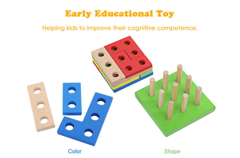 Mumama Pairing Puzzle Geometry Disassembly Building Blocks Child Intelligent Toy