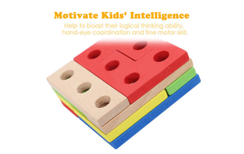 Mumama Pairing Puzzle Geometry Disassembly Building Blocks Child Intelligent Toy