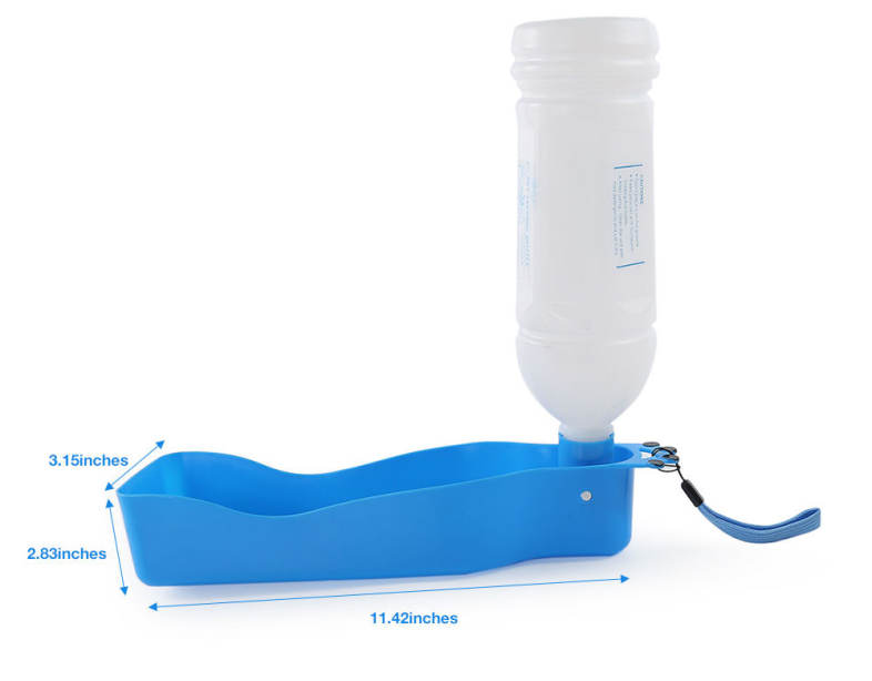 620ML Foldable Plastic Pet Dog Cat Water Drinking Bottle Dispenser