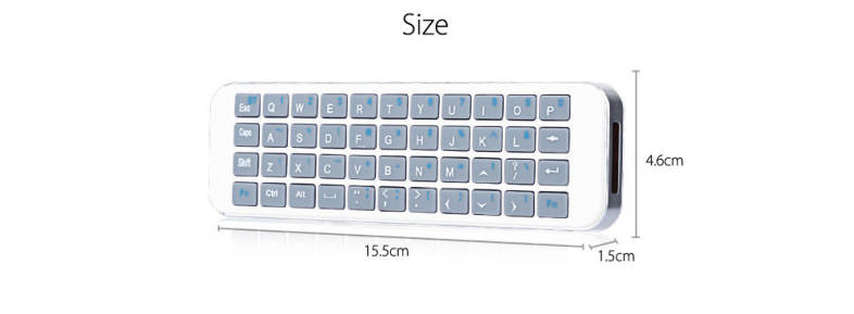 iPazzPort KP - 810 - 30B Wireless Bluetooth Keyboard for Fire TV Stick