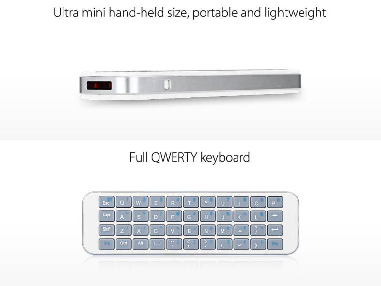 iPazzPort KP - 810 - 30B Wireless Bluetooth Keyboard for Fire TV Stick
