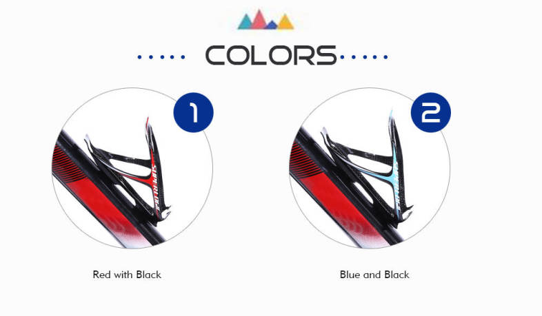 superlogic Carbon Fiber Ultralight Bicycle Water Bottle Cage Cycling Holder with Screws
