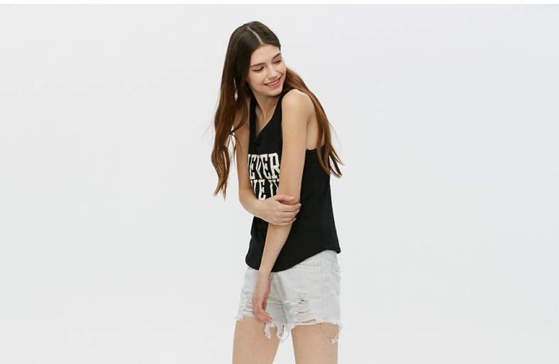 Trendy Mid Waist Button Ripped Denim Shorts for Women