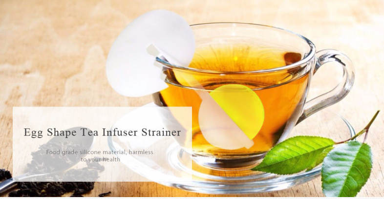 Egg Shape Silicone Tea Infuser Strainer Filter
