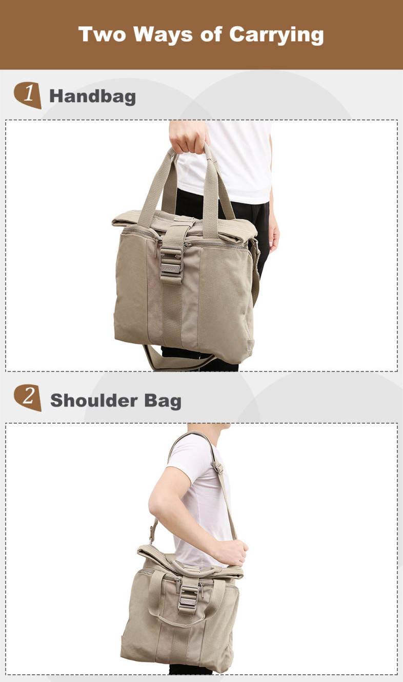 CADEN L1 DSLR Camera Waterproof Canvas Shoulder Bag