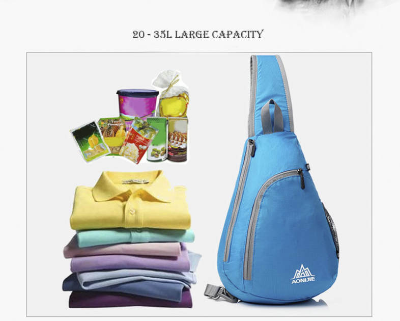 AONIJIE Hiking Cycling Climbing Chest Bag Single Shoulder Pack