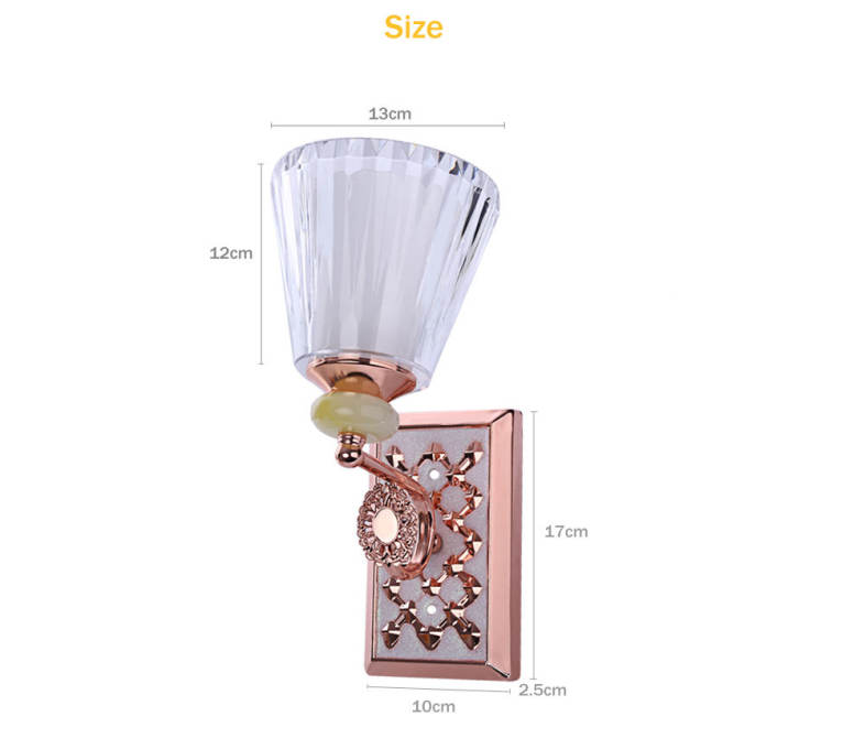 Creative Design E14 LED Wall Lamp Acrylic Lampshade Bedroom Decorate Night Light