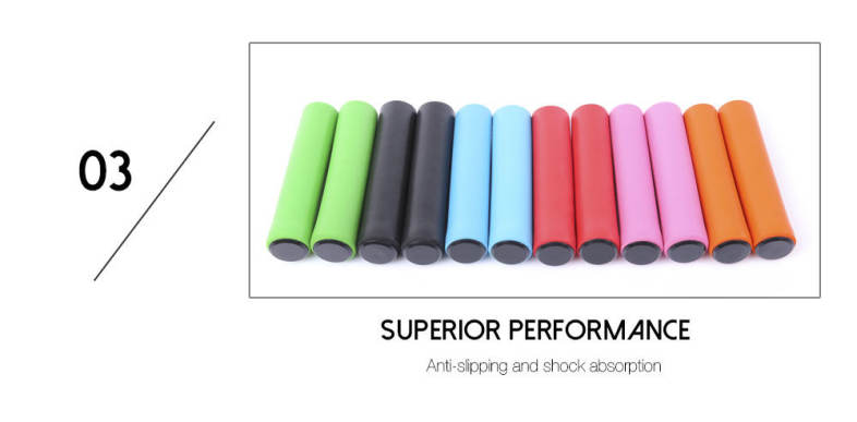 Paired MTB Silicone Ultralight Bike Handlebar Grips with Plugs Cycling Accessories