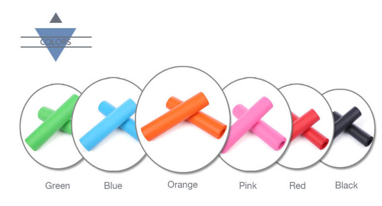Paired MTB Silicone Ultralight Bike Handlebar Grips with Plugs Cycling Accessories