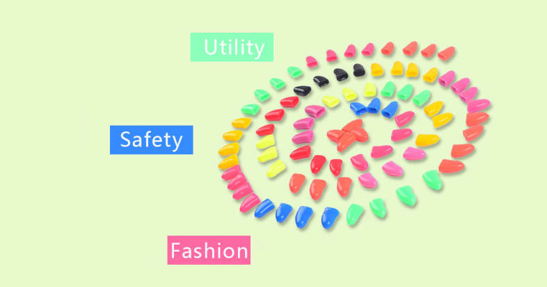 20pcs Pet Dog Nail Caps Claw Control Protector Cover with Adhesive Glue
